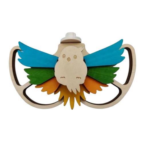 Iouyjiu Vogelfeeder, Holzscheiben, Kaugummi, Fußstütze, natürliche Holzbewegungsfeeders für Parakeet Cockatiel , Window Garden Deck Outdoor Yard Use 9,06 x 5,51 Zoll von Iouyjiu
