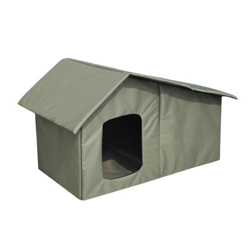 Iouyjiu Weatherproof Warm Cat Bed, Waterproof Dog House, Removable Roof Cat Shelter, Insulated Kitten Cave, Feral Cat Shelter, Cozy Outdoor Cat Bed, Comfortable Puppy Shelter for Feral Cat Puppy Iouyjiu Weatherproof Warm Cat Bed, Waterproof Dog House, Removable Roof Cat Shelter, Insulated Kitten Cave, Feral Cat Shelter, Cozy Outdoor Cat Bed, Comfortable Puppy Shelter for Feral Cat Puppy von Iouyjiu