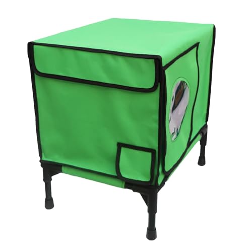 Outdoor Feral Cat House, Winter Ferals Cat Elevated Shelter, Strong Metal Structures, Pet Sleeping Tool, Constructed with a Reinforced Metal Structure for Garden, 1 Piece Outdoor Feral Cat House, Winter Ferals Cat Elevated Shelter, Strong Metal Structures, Pet Sleeping Tool, Constructed with a Reinforced Metal Structure for Garden, 1 Piece von Iouyjiu