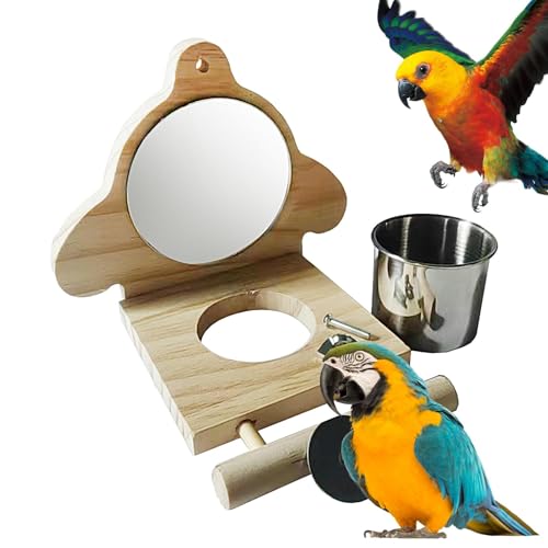 Parrot Perch, Bird Feeders, Interactive Mirror Design, Sturdy and Safe Materials Parrot Toys, Parakeet Feeding Station for Birds, 6.3 x 5.12 x 4.92/5.51 x 5.1 x 3.94 Parrot Perch, Bird Feeders, Interactive Mirror Design, Sturdy and Safe Materials Parrot Toys, Parakeet Feeding Station for Birds, 6.3 x 5.12 x 4.92/5.51 x 5.1 x 3.94 von Iouyjiu