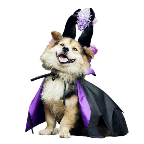 Puppy Halloween-Kostüme, Katze, Cloak Witch Hat, skin-Friendly Dog Kostüme, Halloween, Hundekleidung, Witch Dog Kostüm, bequeme Hundekostüme für Halloween, Party, Fotografie Puppy Halloween-Kostüme, Katze, Cloak Witch Hat, skin-Friendly Dog Kostüme, Halloween, Hundekleidung, Witch Dog Kostüm, bequeme Hundekostüme für Halloween, Party, Fotografie von Iouyjiu