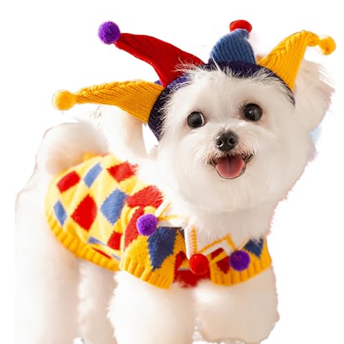 Small Dog Sweater and Hat | Holiday Cat Clothes Set | Dog Costume with Sweater & Hat | Cute Christmas Pet Outfit for Dogs & Cats | Festive Holiday Clothing for Pets Small Dog Sweater and Hat | Holiday Cat Clothes Set | Dog Costume with Sweater & Hat | Cute Christmas Pet Outfit for Dogs & Cats | Festive Holiday Clothing for Pets von Iouyjiu