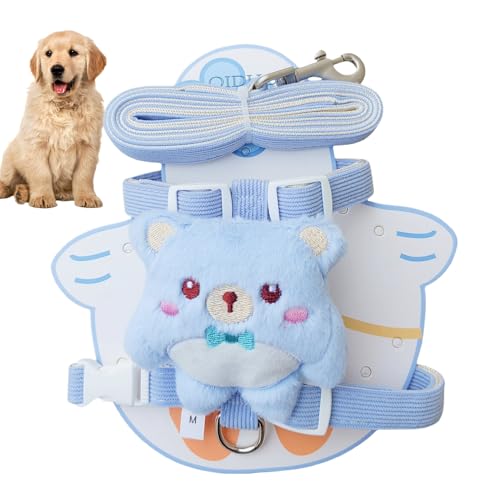 Verstellbares Hundegeschirr, Zugband, Sicherheitsgurt, Hundeweste, Harness mit Plüschpuppe, Backpack, Haustiergeschirr, Walking, Haustierbedarf, 1 Stück Verstellbares Hundegeschirr, Zugband, Sicherheitsgurt, Hundeweste, Harness mit Plüschpuppe, Backpack, Haustiergeschirr, Walking, Haustierbedarf, 1 Stück von Iouyjiu