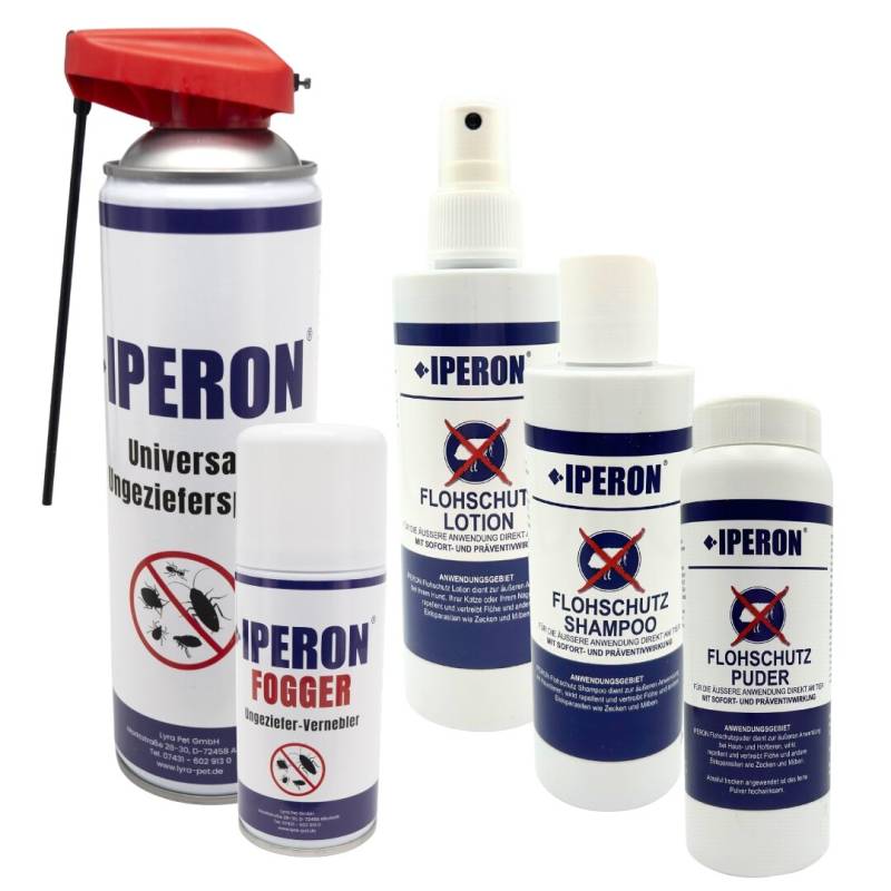 1 Stk. IPERON® Rundum Sorglos Paket - 5er Set Ungeziefer- & Flohschutz von Iperon