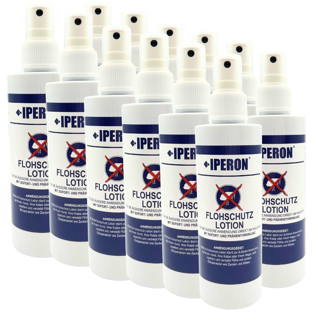 12 x 200 mI IPERON® Flohschutz Lotion von Iperon