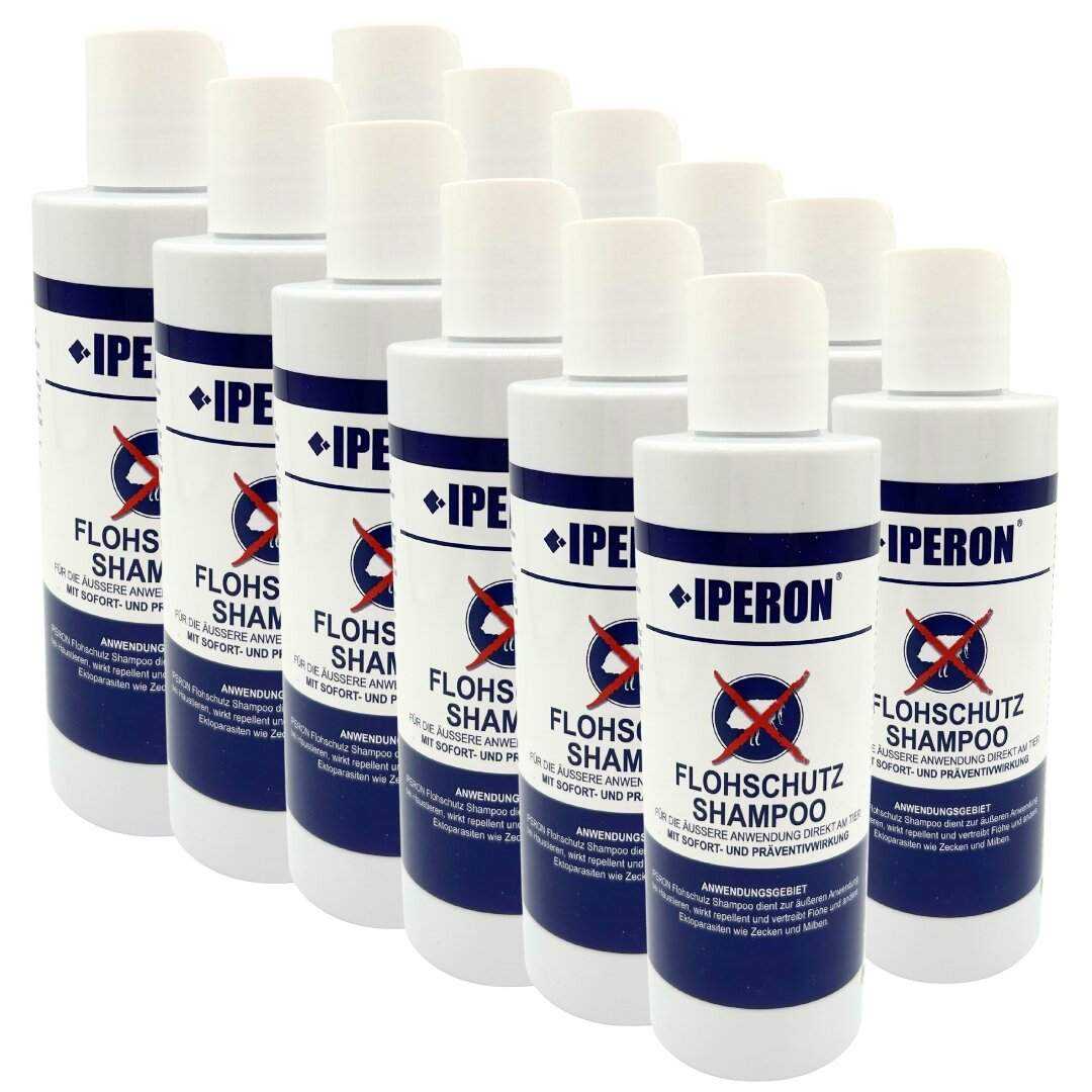 12 x 200 ml IPERON® Flohschutz Shampoo von Iperon