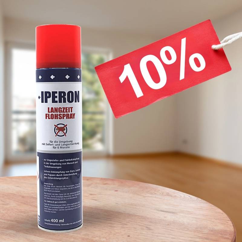 12 x 400 ml IPERON® Langzeit Flohspray von Iperon