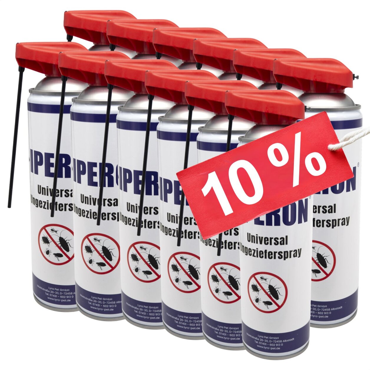 12 x 500 ml IPERON® Universal Ungezieferspray von Iperon