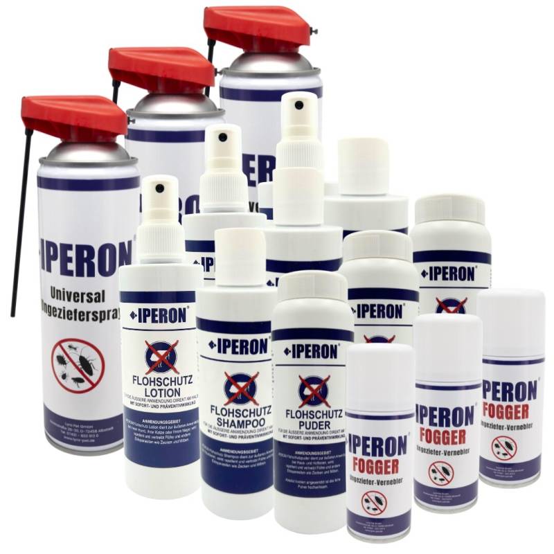 3 Stk. IPERON® Rundum Sorglos Paket - 5er Set Ungeziefer- & Flohschutz von Iperon