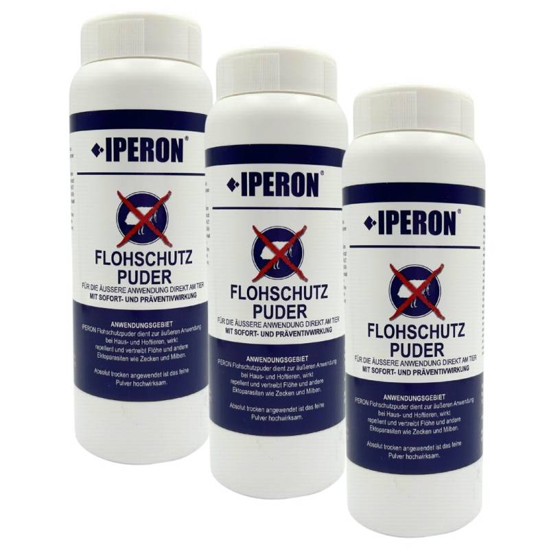 3 x 100 g IPERON® Flohschutz Puder von Iperon