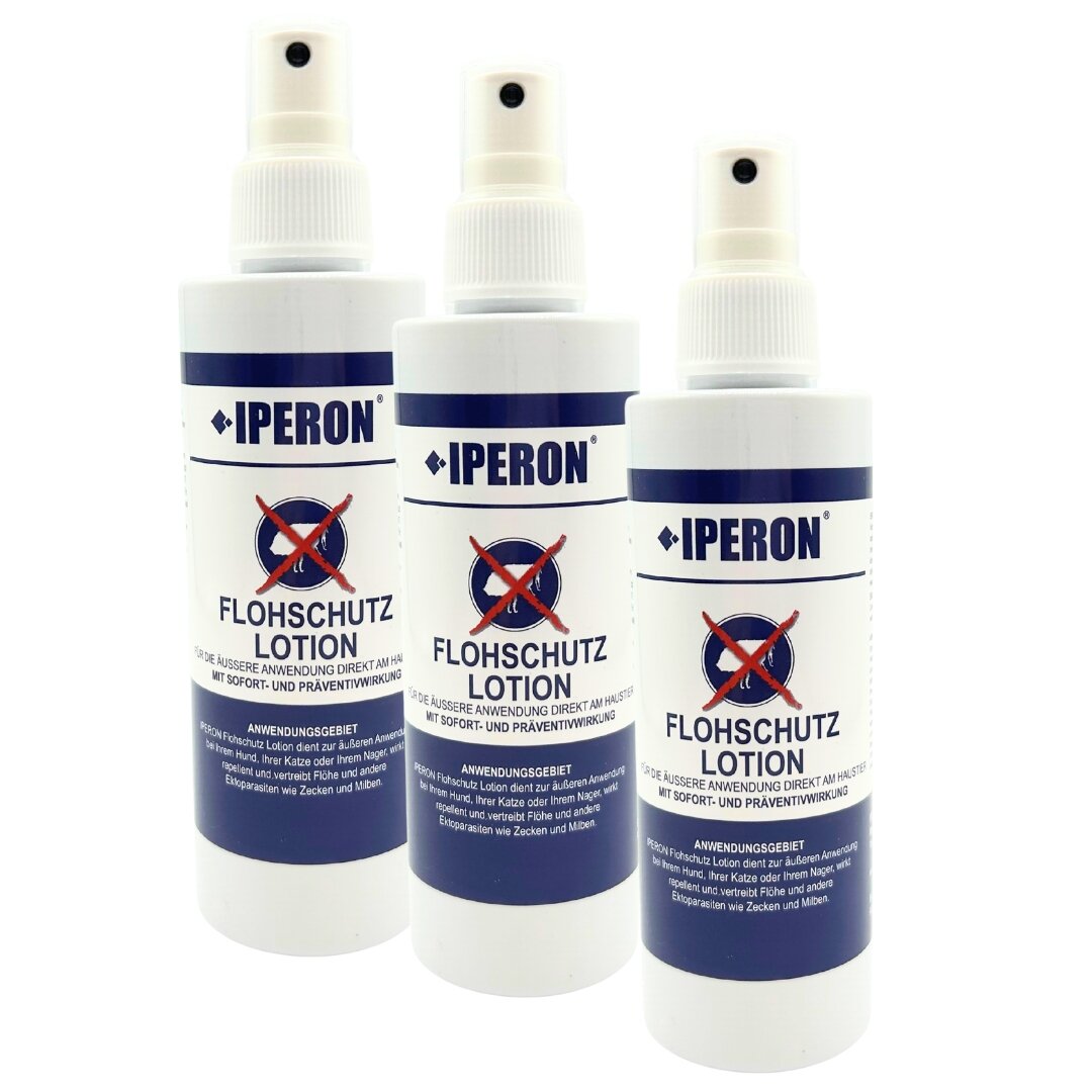 3 x 200 mI IPERON® Flohschutz Lotion von Iperon