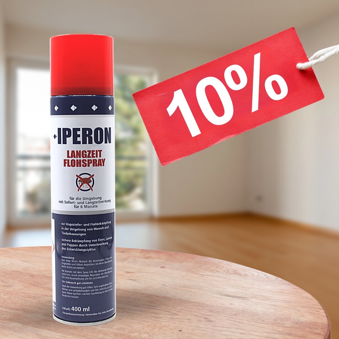 3 x 400 ml IPERON® Langzeit Flohspray von Iperon