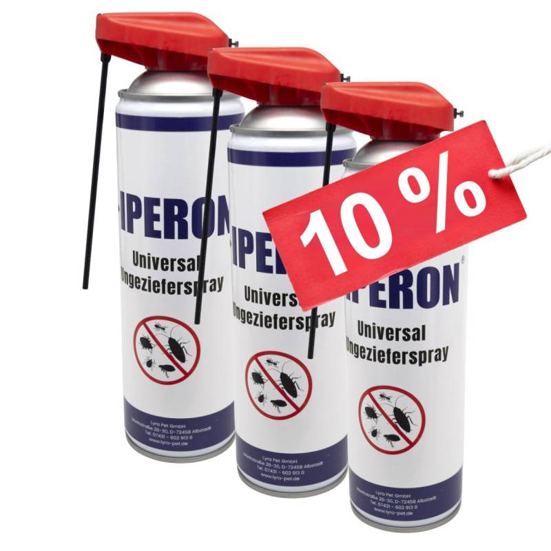 3 x 500 ml IPERON® Universal Ungezieferspray von Iperon