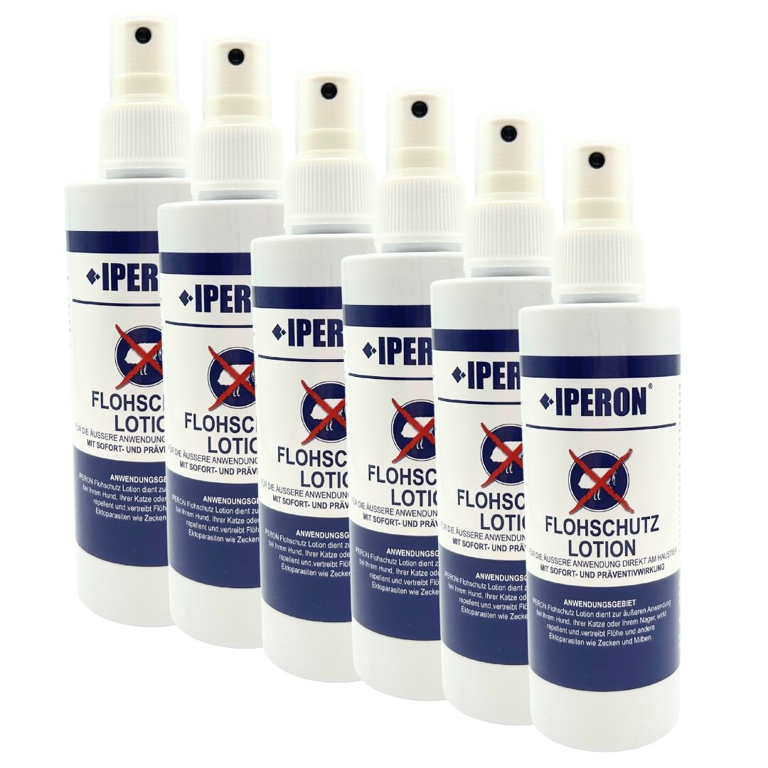 6 x 200 mI IPERON® Flohschutz Lotion von Iperon