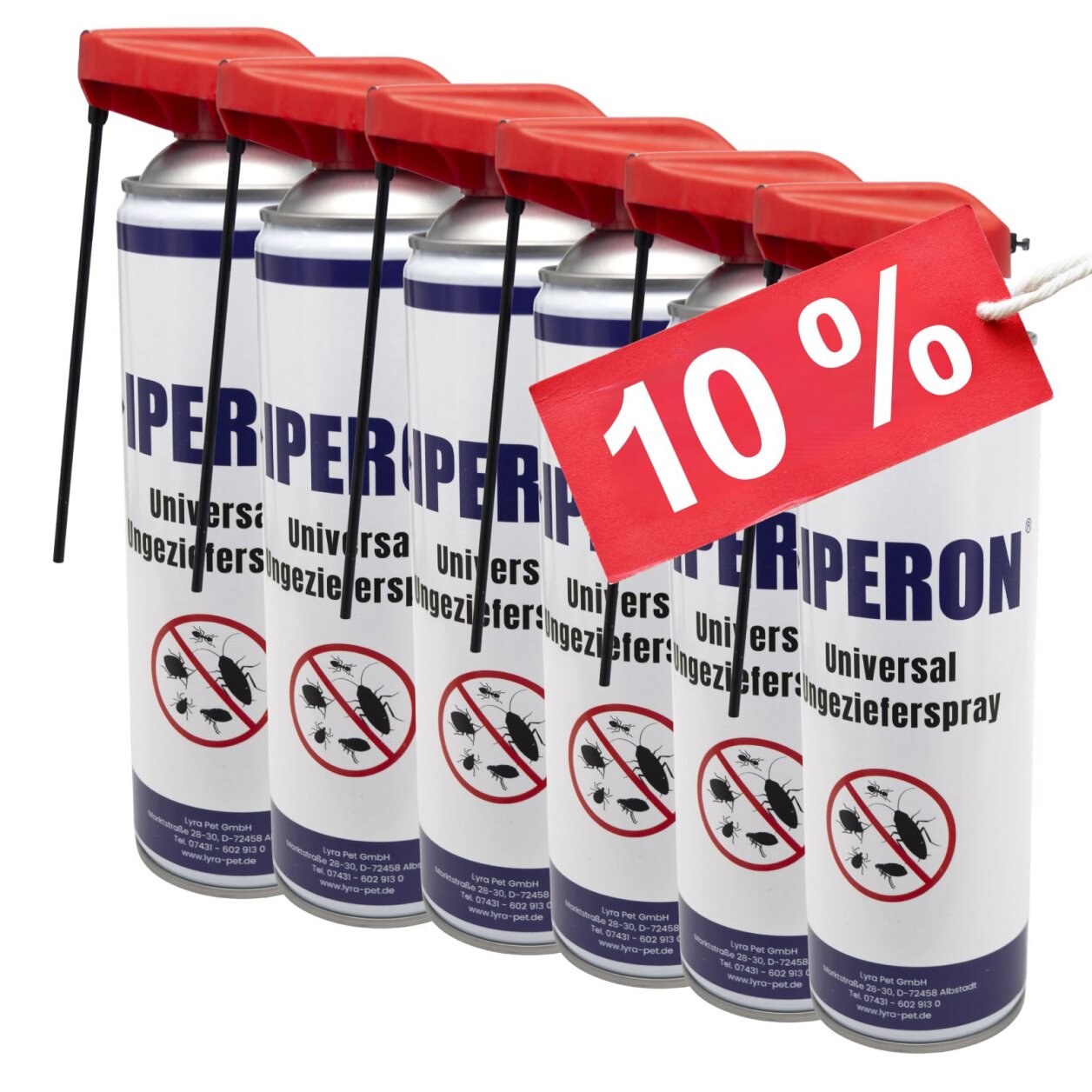 6 x 500 ml IPERON® Universal Ungezieferspray von Iperon