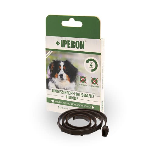 Iperon 2 x Flohhalsband Hund 60 cm Zeckenhalsband für Hunde Zeckenschutz Flöhe Abwehr von Iperon