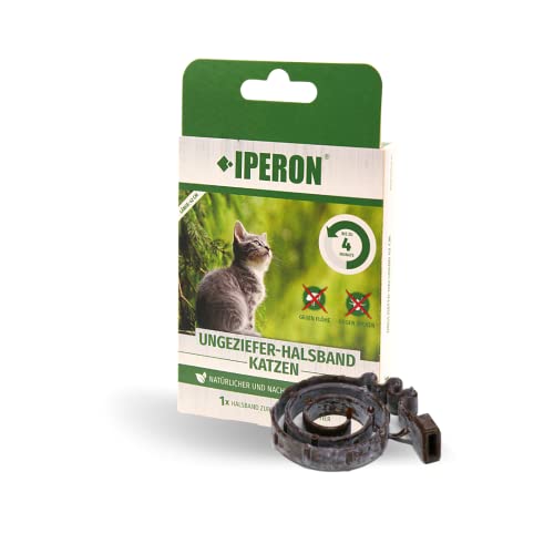 IPERON® 2 x Flohhalsband Katze 42 cm Insekten + Ungezieferschutz für Katzen Flöhe Zecken Haustier von Iperon