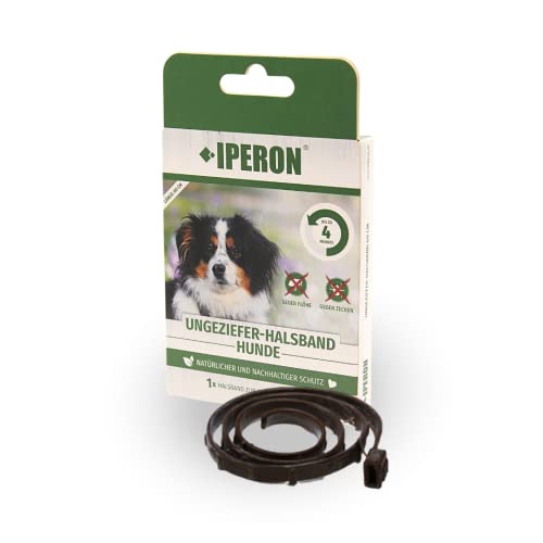 Iperon® Flohhalsband Hund 60 cm Zeckenhalsband für Hunde Zeckenschutz Flöhe Abwehr von Iperon