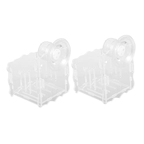 Ipetboom Terrarien 1 Satz Aquatische Pflanzschale Glas-Container Glasbehälter Aquarium Mooshalter Glasaquarium Saugnapf Für Aquarien Lebende Garnelen Acryl Pflanze Schmücken von Ipetboom