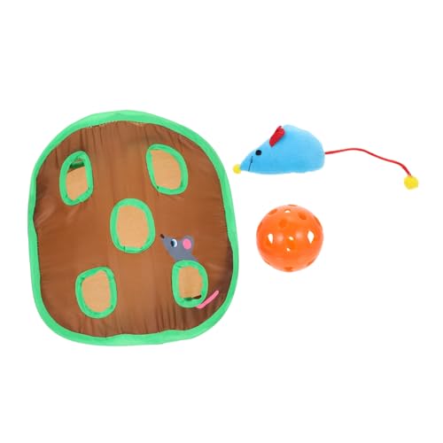 Ipetboom Katzentunnel-Set Mit Interaktivem Katzenjagdspielzeug Glocke Sicheres Und Bequemes Katzenspielzeug Für Hauskatzen von Ipetboom