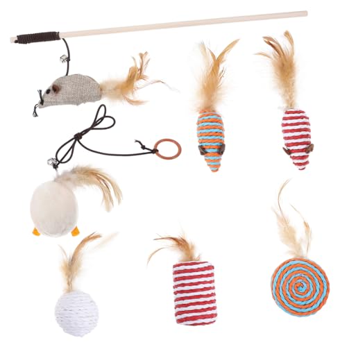 Ipetboom 1 Satz Katzen-Teaser Der Vogel Spielzeug Künstlicher Teaser Katze Einziehbarer Stock DIY Katzen Teaser Zauberstab Kätzchen Teaser Zauberstab Einstellen Seil Necken Ipetboom 1 Satz Katzen-Teaser Der Vogel Spielzeug Künstlicher Teaser Katze Einziehbarer Stock DIY Katzen Teaser Zauberstab Kätzchen Teaser Zauberstab Einstellen Seil Necken von Ipetboom
