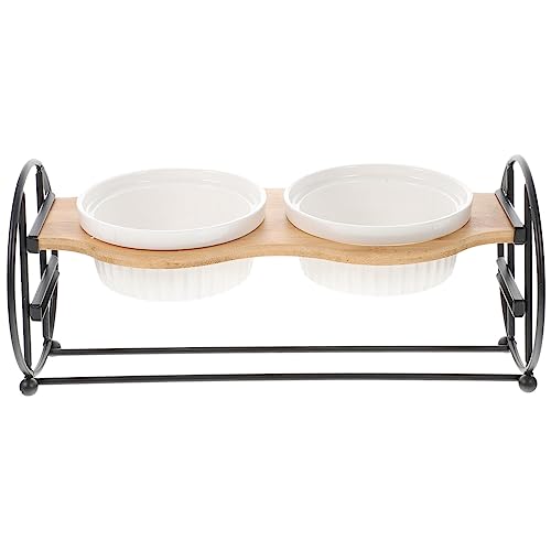 Ipetboom 1satz Erhöhter Futternapf Für Katzen Teiliges Keramik Weiße Fischgräten-näpfe Schwarzer Höhenverstellbarer Ständer Ergonomisches Design Für Bequemes Fressen Und Trinken Ipetboom 1satz Erhöhter Futternapf Für Katzen Teiliges Keramik Weiße Fischgräten-näpfe Schwarzer Höhenverstellbarer Ständer Ergonomisches Design Für Bequemes Fressen Und Trinken von Ipetboom