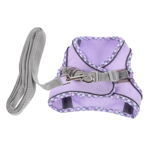 Ipetboom 1satz Hundegeschirr Set Für Kleine Hunde Reflektierende Leine Brustgeschirr Atmungsaktives Leichtes Material Verstellbares Design Für Training Jogging von Ipetboom