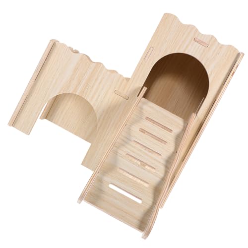 Ipetboom Elegantes Hamsterversteck Aus Holz Leiter Doppellagig Versteck für Meerschweinchen und Kleintiere Ipetboom Elegantes Hamsterversteck Aus Holz Leiter Doppellagig Versteck für Meerschweinchen und Kleintiere von Ipetboom