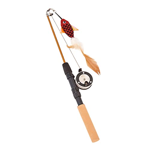 Ipetboom Lustiges Katzenspielzeug Teaser-stangen für Katzen Fisch-förmige Teaser-Stick- Haustier-Spielzeug Ipetboom Lustiges Katzenspielzeug Teaser-stangen für Katzen Fisch-förmige Teaser-Stick- Haustier-Spielzeug von Ipetboom