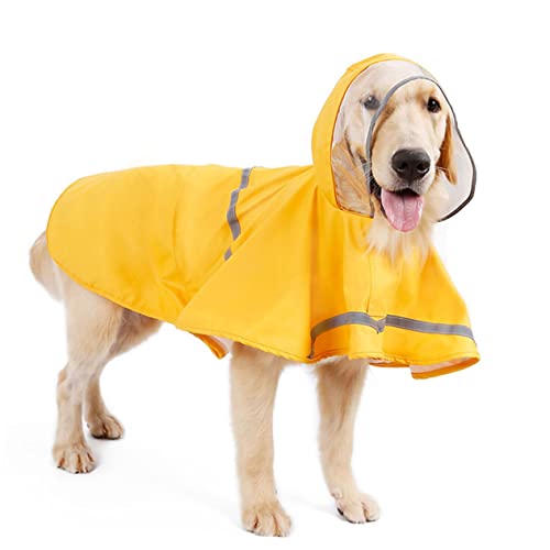 Ipetboom Hunde-Regenmantel Haustier-Regenjacke Wetterfest Reflektierend Und Bequem XL Gelb Ipetboom Hunde-Regenmantel Haustier-Regenjacke Wetterfest Reflektierend Und Bequem XL Gelb von Ipetboom