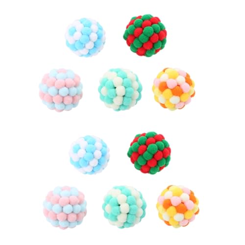 Ipetboom 10 STK Katzenfalte Katze spielt Kätzchen Bälle böse Katze Pomponbällchen für Katze Katzenbälle Katzengarn Spielzeug Katze Plüschball Haustierzubehör beissen Plüschkugel Ipetboom 10 STK Katzenfalte Katze spielt Kätzchen Bälle böse Katze Pomponbällchen für Katze Katzenbälle Katzengarn Spielzeug Katze Plüschball Haustierzubehör beissen Plüschkugel von Ipetboom