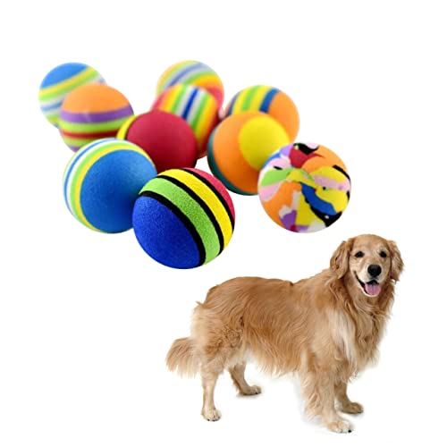Ipetboom Hundespielzeug für Draußen 10 Stück Eva-hundespielzeug Kaubälle für Haustiere Tennisform Dellenreinigung Zahnfleischprävention Ipetboom Hundespielzeug für Draußen 10 Stück Eva-hundespielzeug Kaubälle für Haustiere Tennisform Dellenreinigung Zahnfleischprävention von Ipetboom