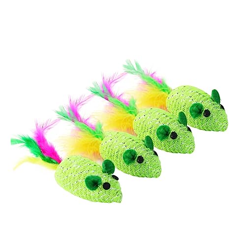 Ipetboom Grünes Gewebtes Spielzeug für Katzen 10er-Pack -gemischt Interaktives Katzenspielzeug Polyester Kratzfest (& Grün) Ipetboom Grünes Gewebtes Spielzeug für Katzen 10er-Pack -gemischt Interaktives Katzenspielzeug Polyester Kratzfest (& Grün) von Ipetboom