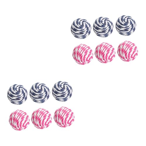 Ipetboom 12 STK Haustier Spielzeug Katze Beißt Welpenspielzeug Katzenbeißspielzeug Dogman-Spielzeug Katzenminze Spielzeug Haustier Katze Katzenknotenball Pet-Ball Zweifarbig Papierseil Ipetboom 12 STK Haustier Spielzeug Katze Beißt Welpenspielzeug Katzenbeißspielzeug Dogman-Spielzeug Katzenminze Spielzeug Haustier Katze Katzenknotenball Pet-Ball Zweifarbig Papierseil von Ipetboom