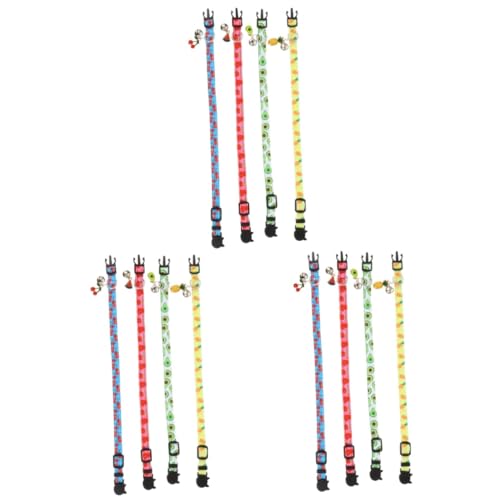 Ipetboom 12 Stück Katzenhalsbänder Mit Glöckchen Haustierhalsband Katzenbedarf Modisch Verstellbare Größe Bequem Für Haustiere Ipetboom 12 Stück Katzenhalsbänder Mit Glöckchen Haustierhalsband Katzenbedarf Modisch Verstellbare Größe Bequem Für Haustiere von Ipetboom