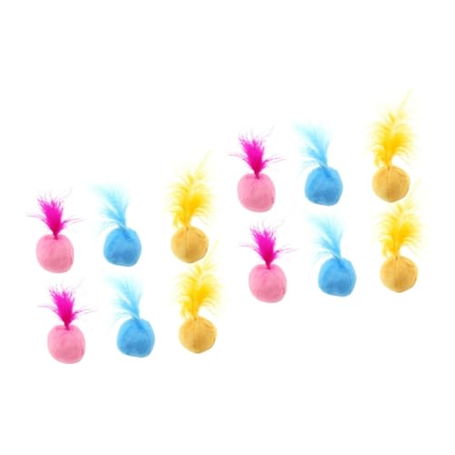 Ipetboom 12 STK Spielzeuge Plüschtier Katze Plüschbälle Spielzeug für Haustiere Katzenminze-Ball Klangkugel Spielzeug Haustier Katze Haustierzubehör Spielzeugball Katzenspielzeug Ipetboom 12 STK Spielzeuge Plüschtier Katze Plüschbälle Spielzeug für Haustiere Katzenminze-Ball Klangkugel Spielzeug Haustier Katze Haustierzubehör Spielzeugball Katzenspielzeug von Ipetboom