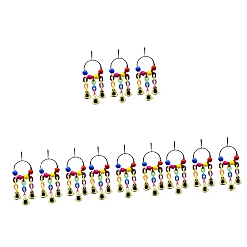 Ipetboom 4sets Vogel Glocken Dekorative Vogel Käfig Zubehör Sittich Glocke Spielzeug 3 Stücke * 4 von Ipetboom