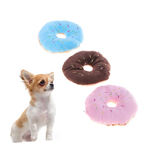 Ipetboom Quietschspielzeug Für Hunde 12er-Pack Plüsch-Donut-förmiges Spielzeug Interaktives Spielzeug Zum Apportieren Und Zerren Ipetboom Quietschspielzeug Für Hunde 12er-Pack Plüsch-Donut-förmiges Spielzeug Interaktives Spielzeug Zum Apportieren Und Zerren von Ipetboom