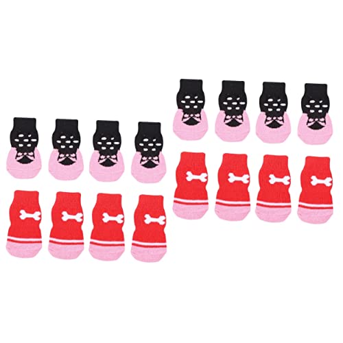 Ipetboom 2 Sets Entzückende Hundesocken Weihnachts-haustiersocken-Set Zufälliges Muster Hundeschuhe Für 8 Stück * 2 Ipetboom 2 Sets Entzückende Hundesocken Weihnachts-haustiersocken-Set Zufälliges Muster Hundeschuhe Für 8 Stück * 2 von Ipetboom