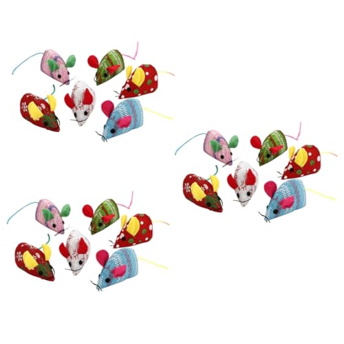 Ipetboom 3sets Interaktives Katzenspielzeug Realistische Mäuse Haustierspielzeug Plüschmäuse Für Kätzchen Teaser 6pcs * 3 Ipetboom 3sets Interaktives Katzenspielzeug Realistische Mäuse Haustierspielzeug Plüschmäuse Für Kätzchen Teaser 6pcs * 3 von Ipetboom