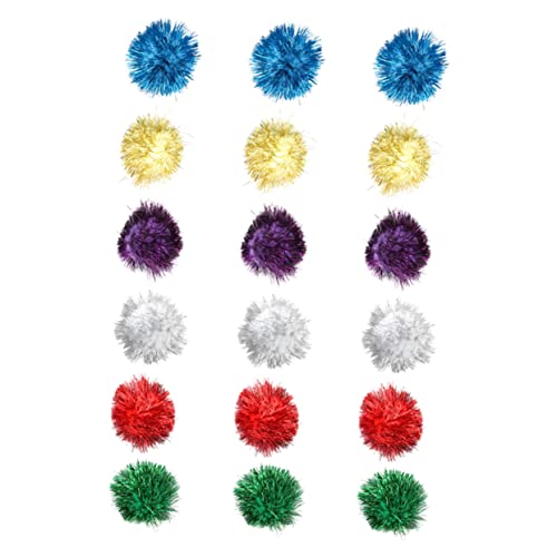 Ipetboom 18stücke Katzenspielzeug Teiliges Mit Bunten Pompons Interaktive Tinsel-bälle Für Katzen Zur Beschäftigung Und Spielzeit Fördert Die Aktivität Wohlbefinden Ihrer Katze Ipetboom 18stücke Katzenspielzeug Teiliges Mit Bunten Pompons Interaktive Tinsel-bälle Für Katzen Zur Beschäftigung Und Spielzeit Fördert Die Aktivität Wohlbefinden Ihrer Katze von Ipetboom