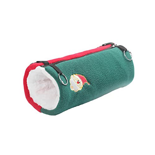 Ipetboom 1stk Haustier Hängematte Hamster-Tunnel-Spielzeug Ausgestopfter Hamster Rennmaus Hängendes Bett Mini-hüttenkäfig Für Haustiere Hamster Hängematte Winter Polarfleece Haustierkäfig von Ipetboom