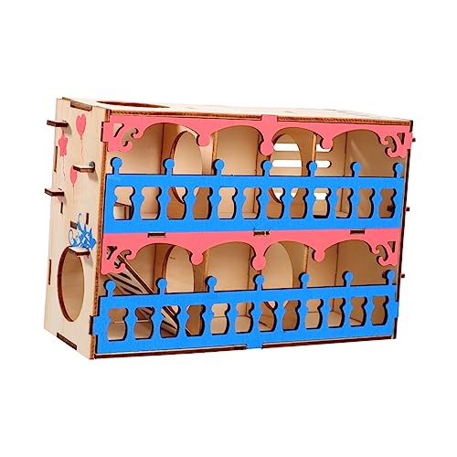 Ipetboom 1stück Holz Hamster Labyrinth Spielzeug Kleintier Tunnel Für Bewegung Und Training Interaktives Spielzeug Für Hamster Zwerghamster Und Andere Kleine Haustiere von Ipetboom