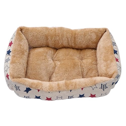 Ipetboom Haustierbett Hundebett Plüschstoff Extra Nest für Hunde und Katzen 45 cm Aprikose von Ipetboom