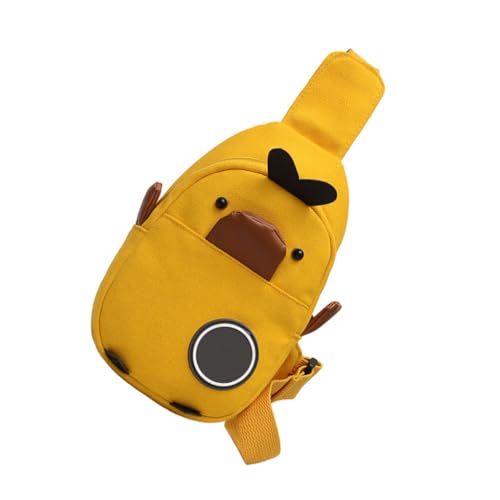 Ipetboom 1stück Kindertasche Im Entenformat Niedliche Kleine Canvas Umhängetasche Für Reisen Schule Und Freizeit Vielseitige Brusttasche Für Mädchen Und Jungen Gelb Und Praktisch Für von Ipetboom
