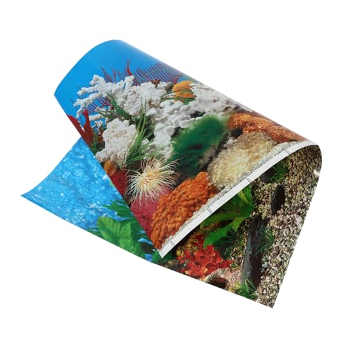 Ipetboom 3D-Aufkleber Hintergrund 1stk Aufkleber Für Aquarien Dickfilmpapier 3D Einstellen Selbstklebende Aufkleber von Ipetboom