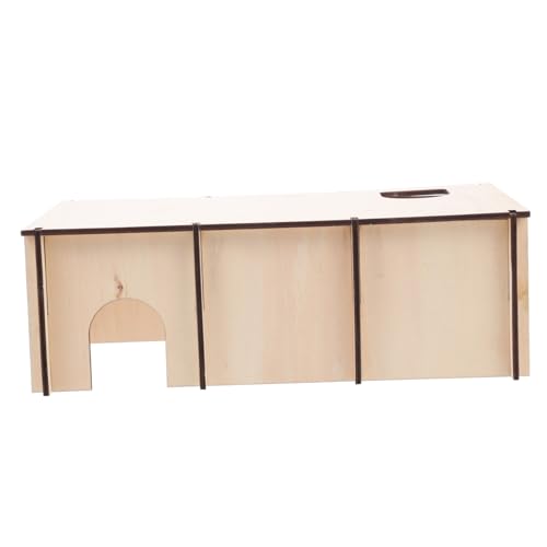 Ipetboom Hamsterhaus Aus Holz 30 X 15 X 10 Mehrraum-versteck Natur Rund Ruheplatz für Spielzeug Ipetboom Hamsterhaus Aus Holz 30 X 15 X 10 Mehrraum-versteck Natur Rund Ruheplatz für Spielzeug von Ipetboom