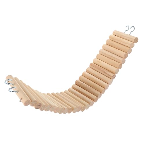 Ipetboom 1stück Hamster Brücke Aus Holz Kletterspielzeug Für Kleintiere Für Hamster Chinchillas Und Meerschweinchen Fördert Bewegung Und Koordination Sicheres Käfigzubehör von Ipetboom
