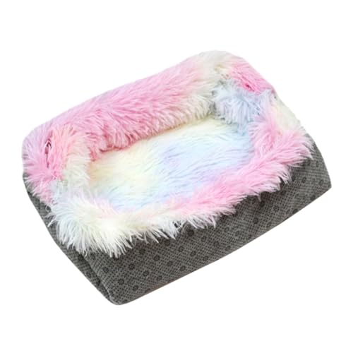 Ipetboom 1stk Plüsch Kätzchen Schläft Katze Matte Bett Kissen Für Haustiere Petg Hundedecken Welpenbetten Hundeschuhe Haustiere Präsentieren Haustier Warm Katzenbett Stoff Haustier Katze von Ipetboom