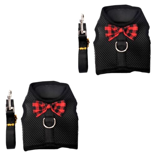 Ipetboom 2 Sets Haustier Für Auto Hund Weste Set Mesh Bogen Dekoration Bequem Und Atmungsaktiv von Ipetboom